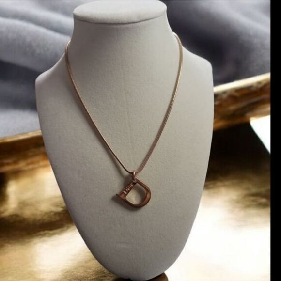 SOLD-TO @ABYMADE Dior Gold Necklaces with D Pendant and Charms SET 🔥 - Picture 3 of 10